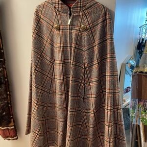 Elegant Plaid Women's Cape by [Brand]